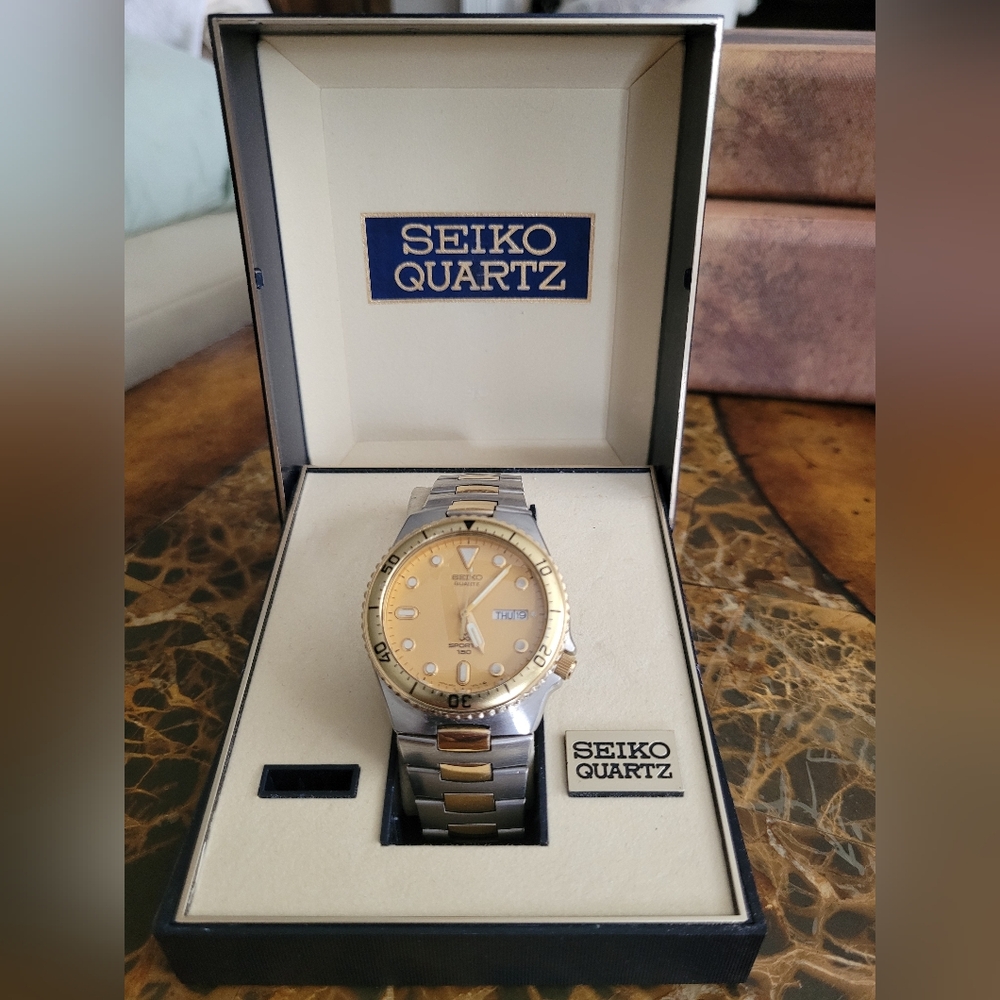 Seiko Gold and Silver Quartz Watch